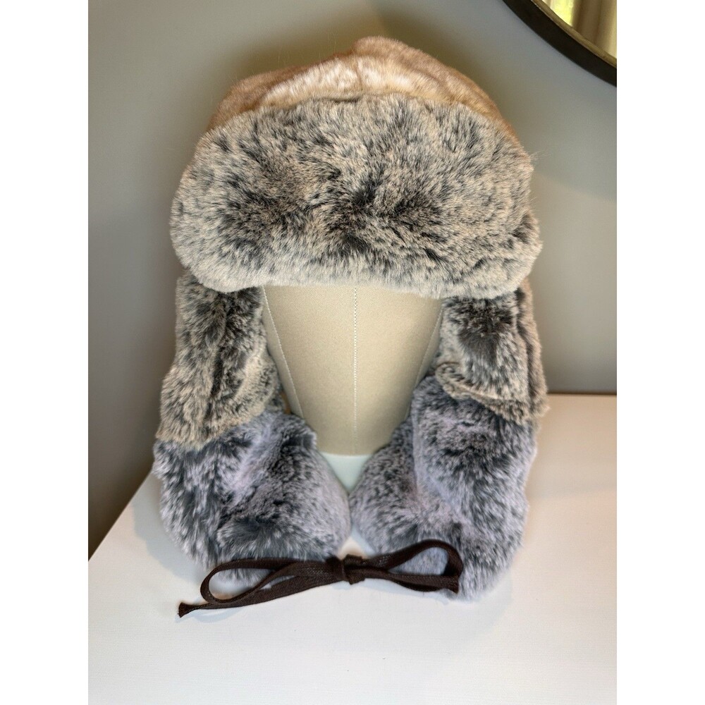 Kangol Multi Faux Fur Trapper Hat K4262ST Winter Ushanka Cap Size Large L